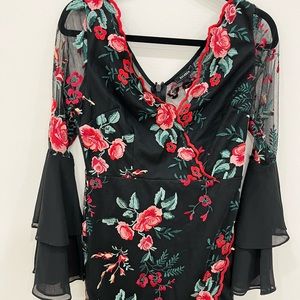 Floral (red and pink) large dress
